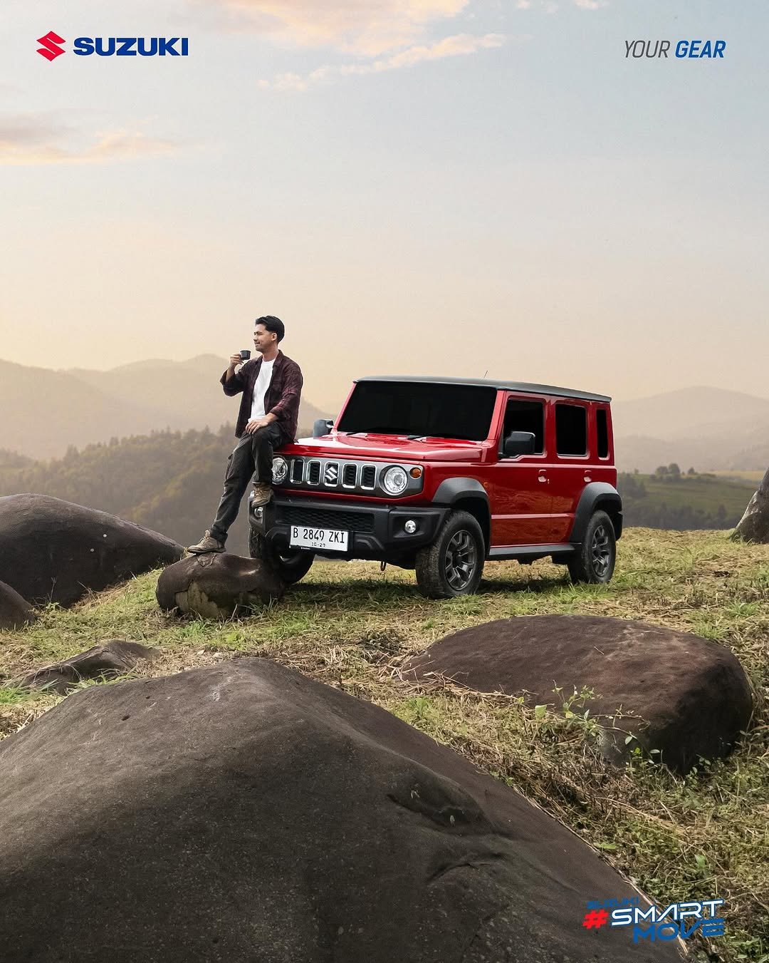 Jelajahi berbagai keindahan alam dengan bebas bersama Suzuki Jimny. Dengan bagasinya yang luas_ Suzuki Jimny akan kasih kamu kemudahan untuk membawa berbaga(