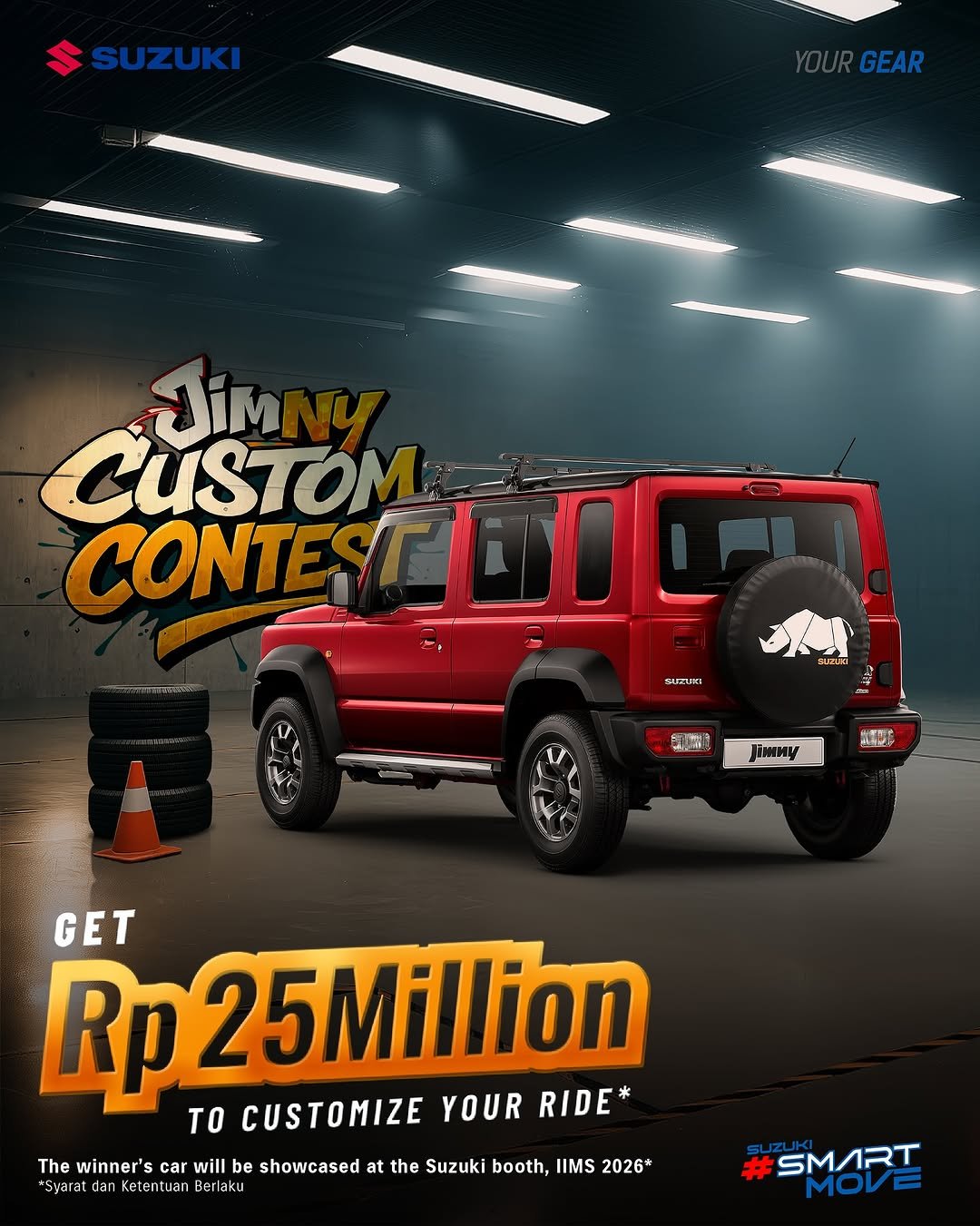 Suzuki Jimny Custom Contest is Here___Ikuti Jimny Custom Contest dan menangkan total hadiah senilai 250 Juta Rupiah_ mulai dari Smartwatch_ Drone_ Action Ca(